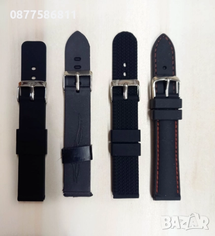 НОВА КОЖЕНА КАИШКА ОБШИТА С БЯЛ ШЕВ/КОНЕЦ.ЛУКСОЗНИ КОЖЕНИ КАИШКИ ЗА ЧАСОВНИЦИ С БЯЛ ТИГЕЛ. KAISHKA, снимка 8 - Каишки за часовници - 51612177