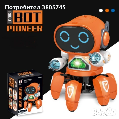 Танцуващ мини робот с LED светлини, снимка 17 - Електрически играчки - 53301283