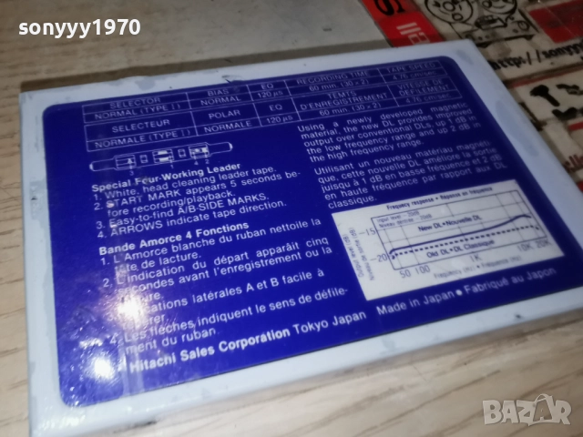 HITACHI DL 60-ORIGINAL TAPE-MADE IN JAPAN 1312252202, снимка 12 - Аудио касети - 52777581