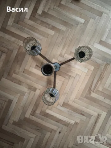 ретро полилей лампа , снимка 4 - Лампи за таван - 49712313