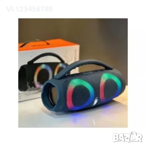 Голяма портативна мощна блутут колона Booms Box 3 RGB, снимка 5 - Тонколони - 52270149