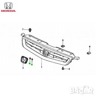 Закопчалка за емблема 90301‑ST0‑003 Honda, снимка 2 - Части - 50842017