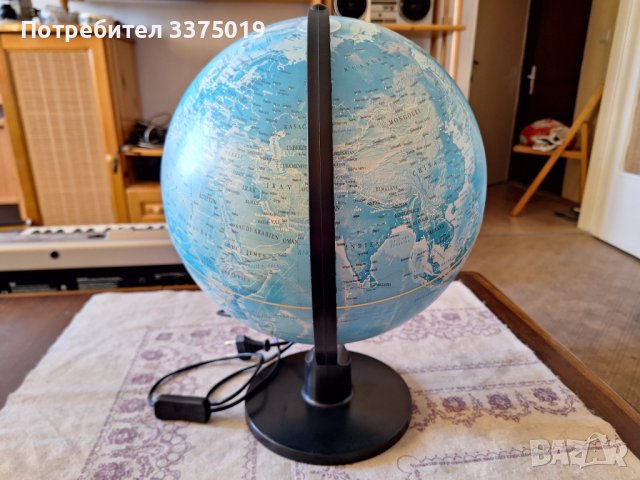 Глобус нощна лампа , снимка 4 - Декорация за дома - 43569630