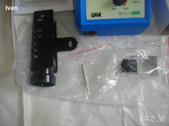 НОВА Немска Електрическа ПОЯЛНА СТАНЦИЯ за запояване 420 градуса Пълен комплект CFH DL48, снимка 8 - Поялници и запояване - 47275395