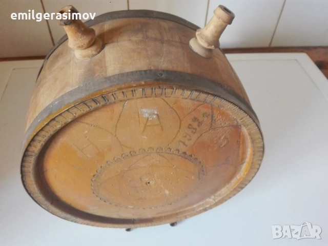 Стар бъкел за вода и ножица за храсти., снимка 2 - Антикварни и старинни предмети - 52253101