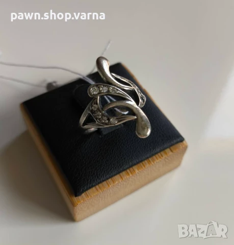 Нов сребърен пръстен 925 с фианити – размер 17 мм, 3,13 г, снимка 1