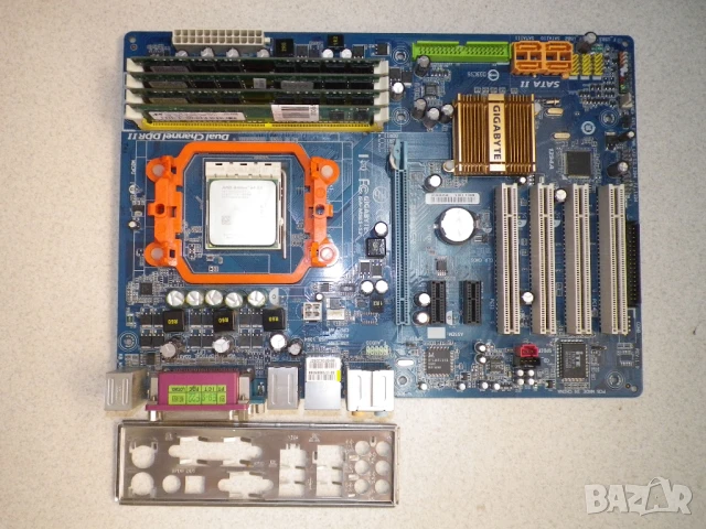 Двуядрен комплект Gigabyte GA-M56S-S3/AMD Athlon 64x2 4600/4GB , снимка 5 - Дънни платки - 51080936