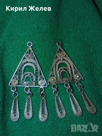 ПРЕКРАСНИ СТАРИННИ ВЪЗРОЖДЕНСКИ ОБЕЦИ ФИЛИГРАННО СРЕБРО ВИСОКА ПРОБА МАЙСТОРСКА РЪЧНА РАБОТА 40597, снимка 17 - Антикварни и старинни предмети - 42601260