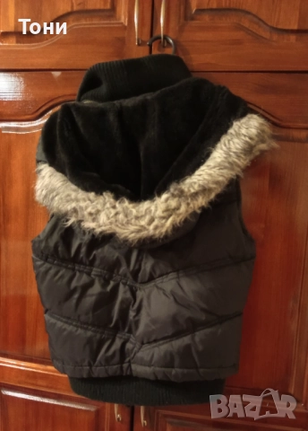 SISTER'S POINT Оригинал Нова Дамска Зимна Грейка с Качулка с Пух XS , снимка 10 - Якета - 52326681