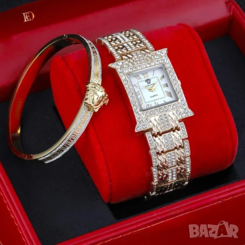 Часовник+гривна louis vuitton hermes versace gucci chanel gucci , снимка 6 - Дамски - 51258918