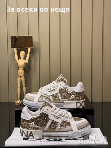 Dolce&Gabbana Дамски Маратонки👟Дамски Спортни Обувки Долче И Габана - 2 Цвята Код E1126, снимка 6 - Маратонки - 52658281