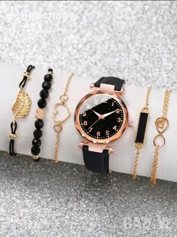 комплект часовник + гривни, снимка 3 - Дамски - 49781615