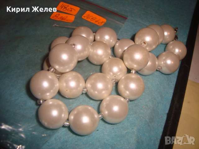 РЕТРО ВИНТИДЖ АРТ ГЕРДАН СИНТЕТИКА ТИП ПЕРЛЕН 26948, снимка 3 - Колиета, медальони, синджири - 35078576