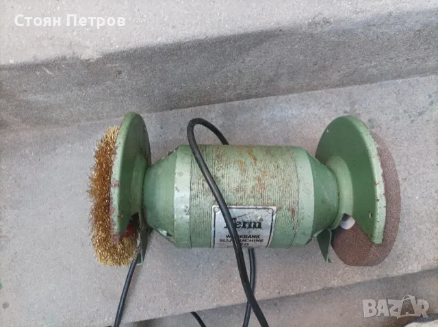 Шмиргел Ferm 350 W нови камък и четка, снимка 12 - Други инструменти - 48347427