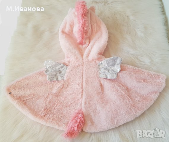 Пончо - пелерина  Еднорог 3-5 години, снимка 2 - Детски якета и елеци - 27099883