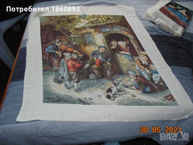 Цигуларя гоблен, снимка 2 - Гоблени - 51019866