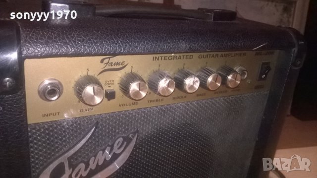 fame ml-20r guitar amplifier-33х31х17см-внос холандия, снимка 12 - Ресийвъри, усилватели, смесителни пултове - 27820697