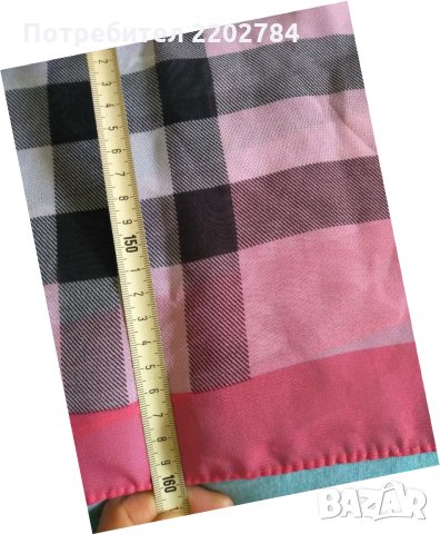 Burberry марков копринен шал, снимка 5 - Шалове - 33039716