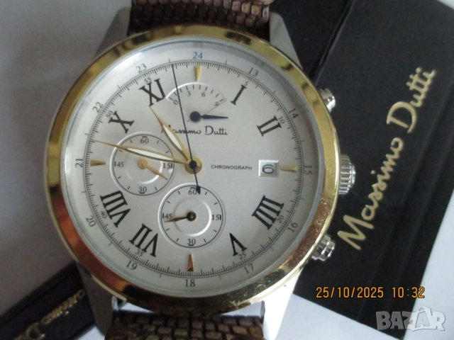 НОВ!!!Часовник Massimo Duti chronograph, снимка 8 - Мъжки - 52175832