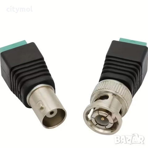BNC конектори за камери и кабели, мъжки и женски