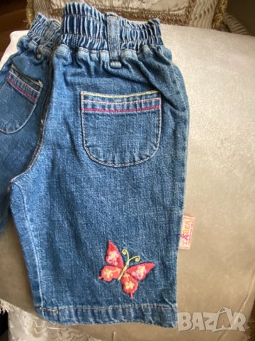 Детски Дънки за момиче, немски, ръст 50/56см, снимка 3 - Бебешки дънки - 32460515