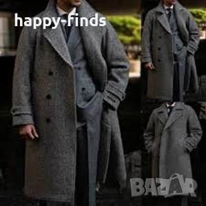 топ стил Мъжко палто, висококачествен вълнен плат XL 54, снимка 2 - Палта - 43780535