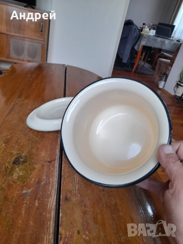 Старо емайлирано гърне,Цокало, снимка 4 - Други ценни предмети - 52226692