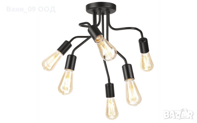 Таванна лампа в модерен стил , снимка 2 - Лампи за таван - 42934191