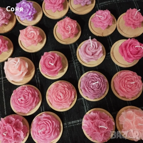 Восъчни свещи - цветя и рози , снимка 5 - Подаръци за жени - 53135924