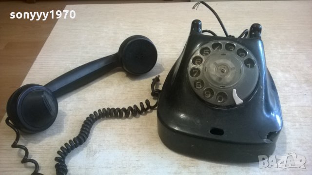 бакелитов стар телефон-антика, снимка 3 - Колекции - 28121063