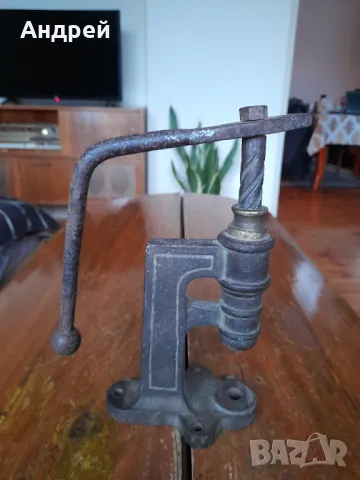 Стара преса,машинка за копчета, снимка 3 - Други ценни предмети - 48589768