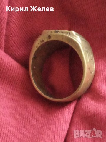 Пръстен стар бронзов 21904, снимка 3 - Колекции - 33477340
