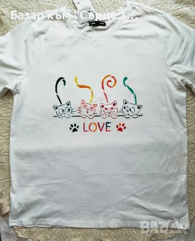 Тениски с котки, еднорог, животни, снимка 4 - Тениски - 35673988