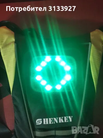 Унисекс безжична светлоотразителна жилетка за колоездене, снимка 6 - Аксесоари за велосипеди - 50398806