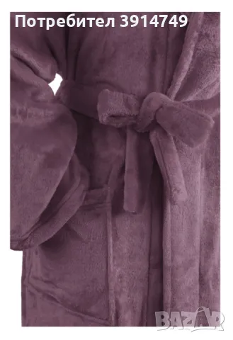 Халат от пухкав, плътен (240 г/кв.м) топъл полар, високо качество; мъже/жени, S, M, L, НОВ, снимка 6 - Други - 43288070