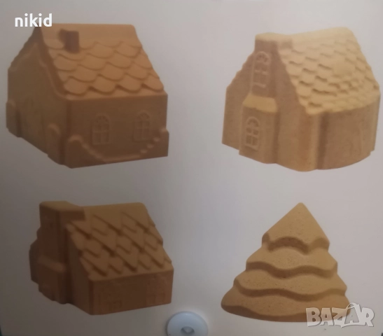 3D Коледни къщи къщички къща бор борче борчета елхи елха скалички силиконов молд форма силиконова , снимка 2 - Форми - 52542593