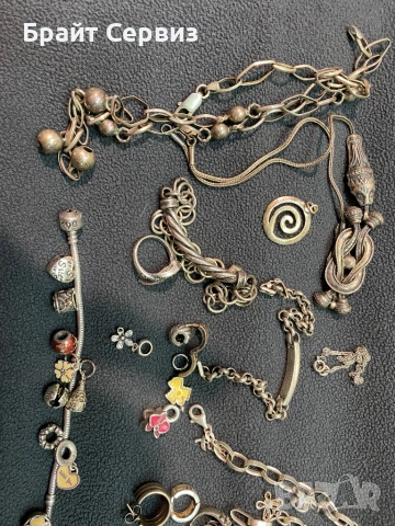 Сребърни накити обеци ,гривни,синджири,пръстени и талисмани