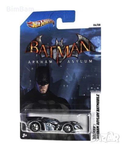 Количка Hot Wheels 2012 Batman Arkham Asylum Batmobile, снимка 1 - Коли, камиони, мотори, писти - 37704979