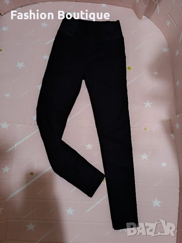Дамски черен панталон тип клин, снимка 3 - Клинове - 43330449