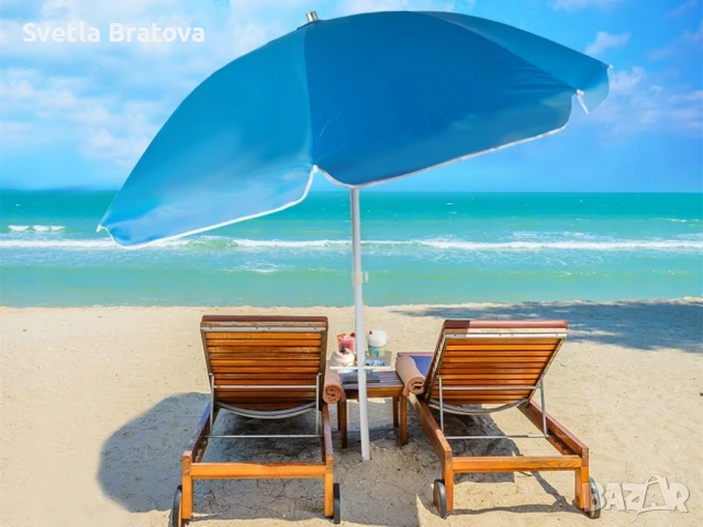 Компактен и надежден плажен чадър – 150 см NS 3606/NS 3606 W, снимка 2 - Други - 49894331