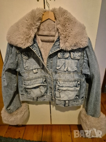 последно топло дънково яке Радис с подвижно топло