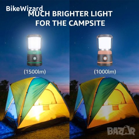 Lepro LED къмпинг лампа 1500 Lumen НОВА, снимка 3 - Къмпинг осветление - 44011258