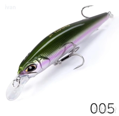 воблер D1 Модел: DT5010 Размер: 77 мм Тегло: 8.4 г Номер на цвят/вариант: 005 