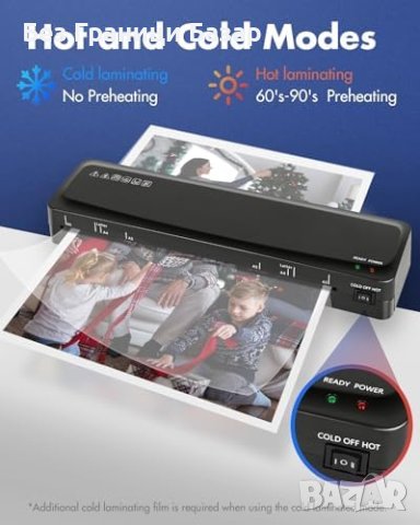 Нова Бърза A3 А4 А5  Ламинираща Машина 360мм/мин Тиха Преносима, снимка 3 - Друга електроника - 43298729