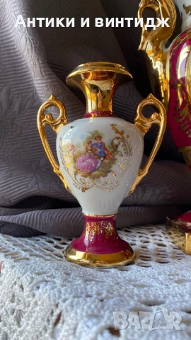 Винтидж френски вази Limoges , снимка 3 - Вази - 50936872