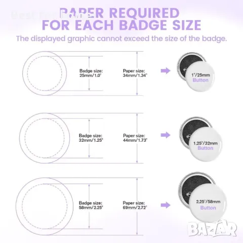  Преса с 300 консуматива за изработка на метални значки Mryitcal, снимка 6 - Други инструменти - 50218183