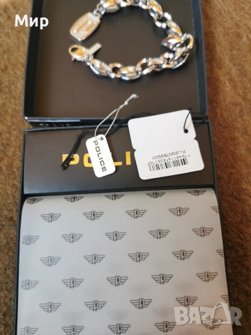 Мъжка елегантна гривна от POLICE , снимка 8 - Гривни - 52927444