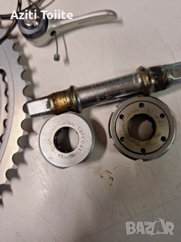 vintage groupset shimano 105 series 1051, снимка 4 - Части за велосипеди - 53017422