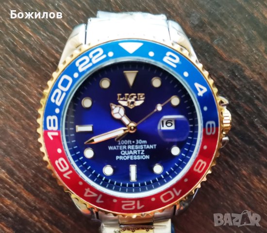 LIGE Бизнес мъжки кварцов часовник, снимка 2 - Мъжки - 43836442
