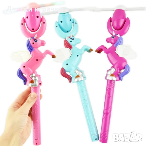 Светеща музикална играчка Еднорог, светещ жезъл , снимка 1